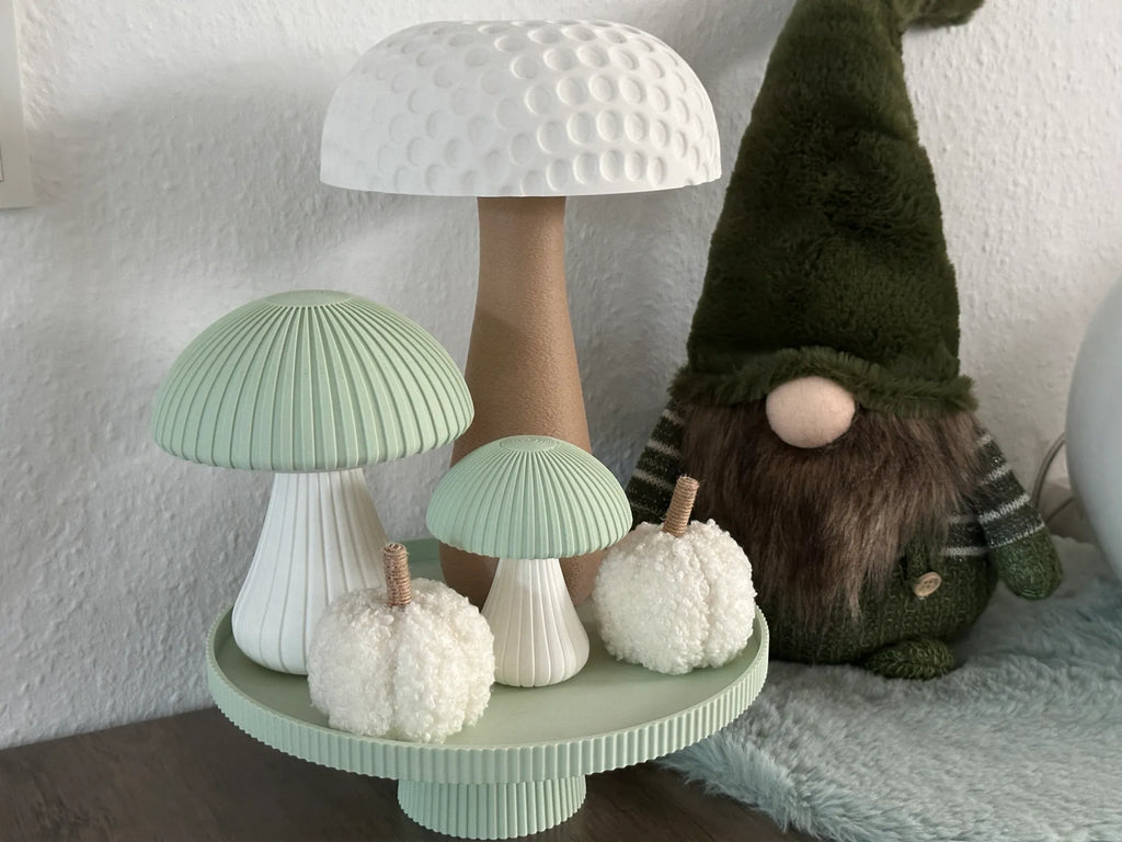 Set Decorativ Ciupercuțe Texturate „ShroomSet” 3D