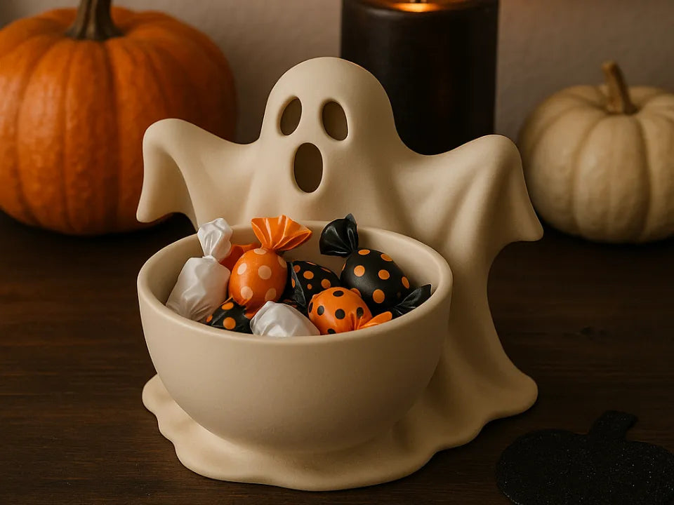 Bol Decorativ Fantomiță pentru Dulciuri „GhostCandyBowl” 3D