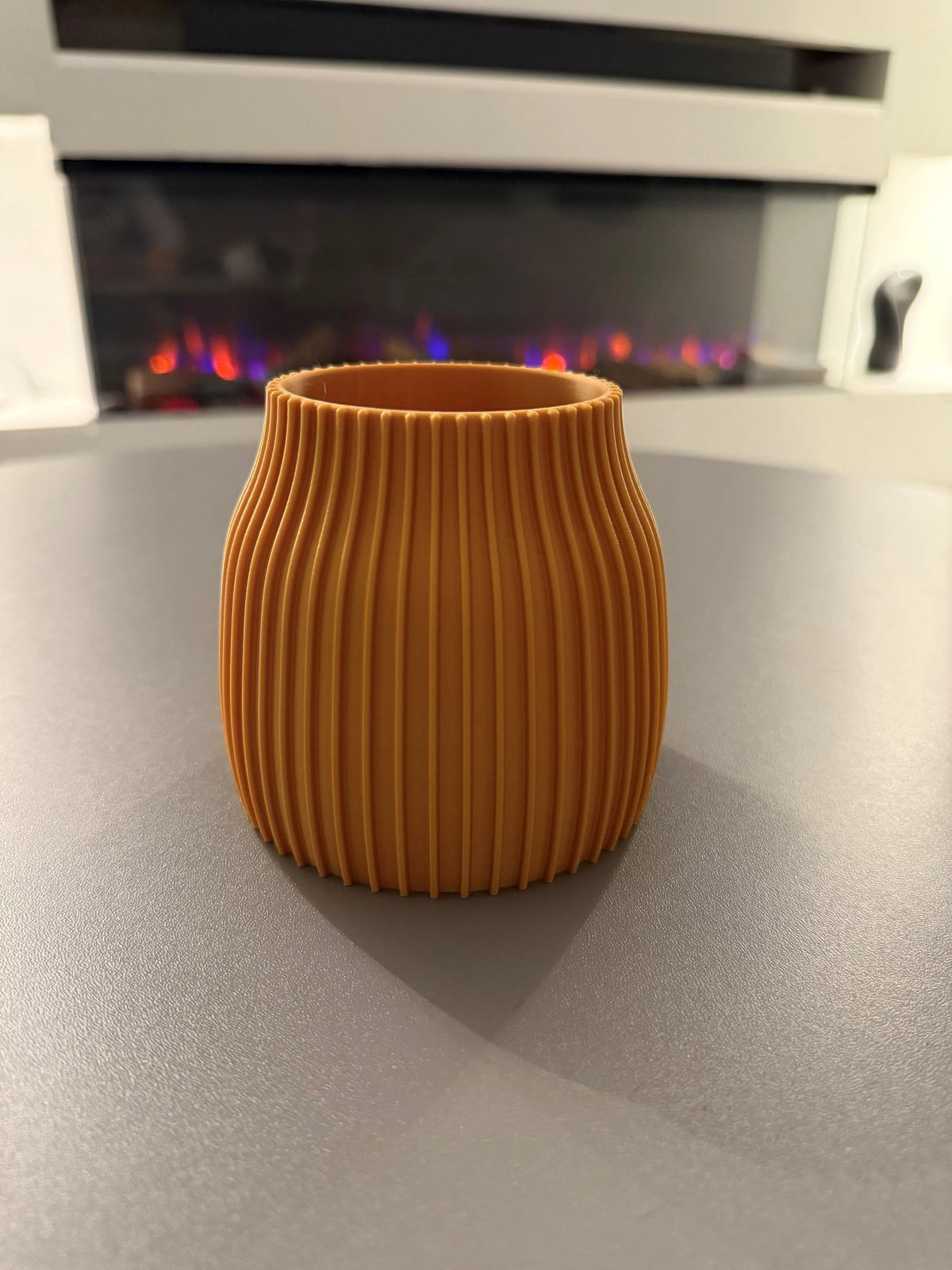 Vază Decorativă Striată „RibbedVase” 3D