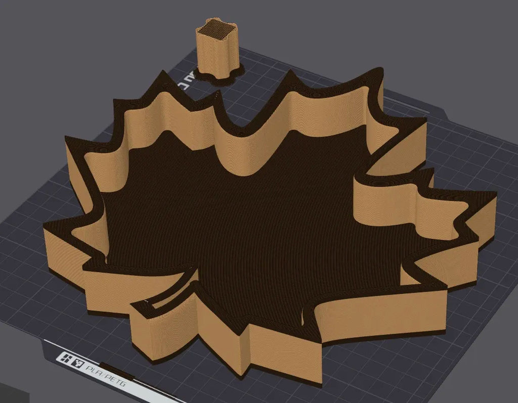 Bol Decorativ adânc sub Formă de Frunză de Arțar „MapleTray” 3D