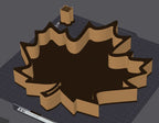 Bol Decorativ adânc sub Formă de Frunză de Arțar „MapleTray” 3D