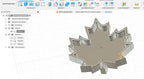 Bol Decorativ adânc sub Formă de Frunză de Arțar „MapleTray” 3D