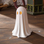 Lampă 3D în Formă de Fantomă cu Iluminare Caldă „Cozy Halloween Ghost Lamp”