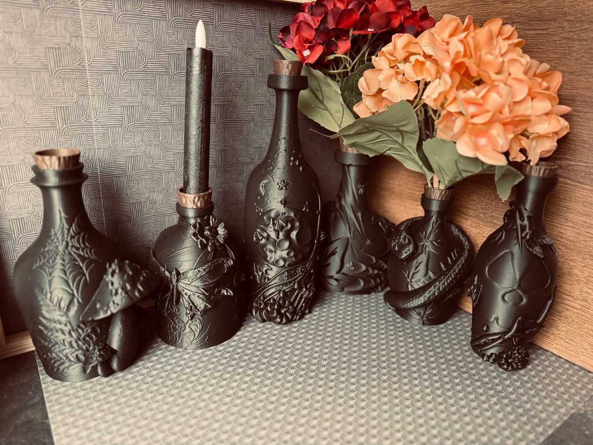 Sticluță Decorativă cu Șarpe încolăcit „SerpentPotion” 3D