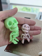Figurină Articulată Skeleton / Breloc Schelet Flexibil „FlexiSkeleton” 3D