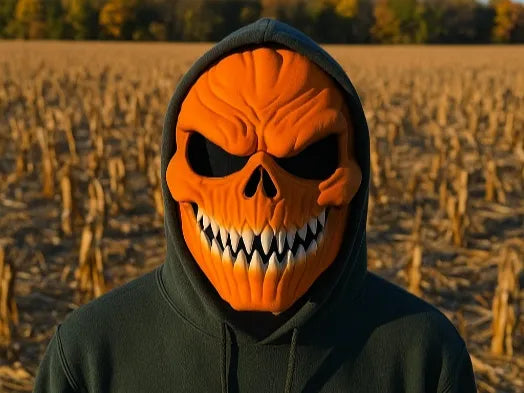 Mască  Dovleac Demon / Craniu Dovleac „Evil Pumpkin Skull Mask” 3D