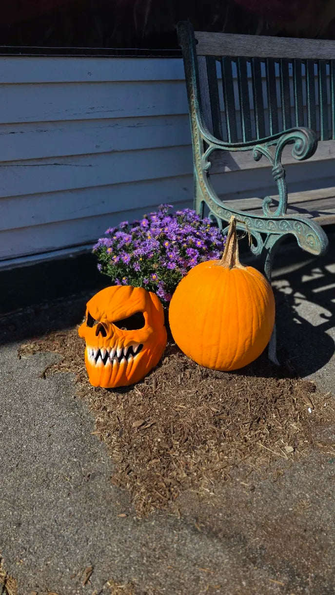 Mască  Dovleac Demon / Craniu Dovleac „Evil Pumpkin Skull Mask” 3D