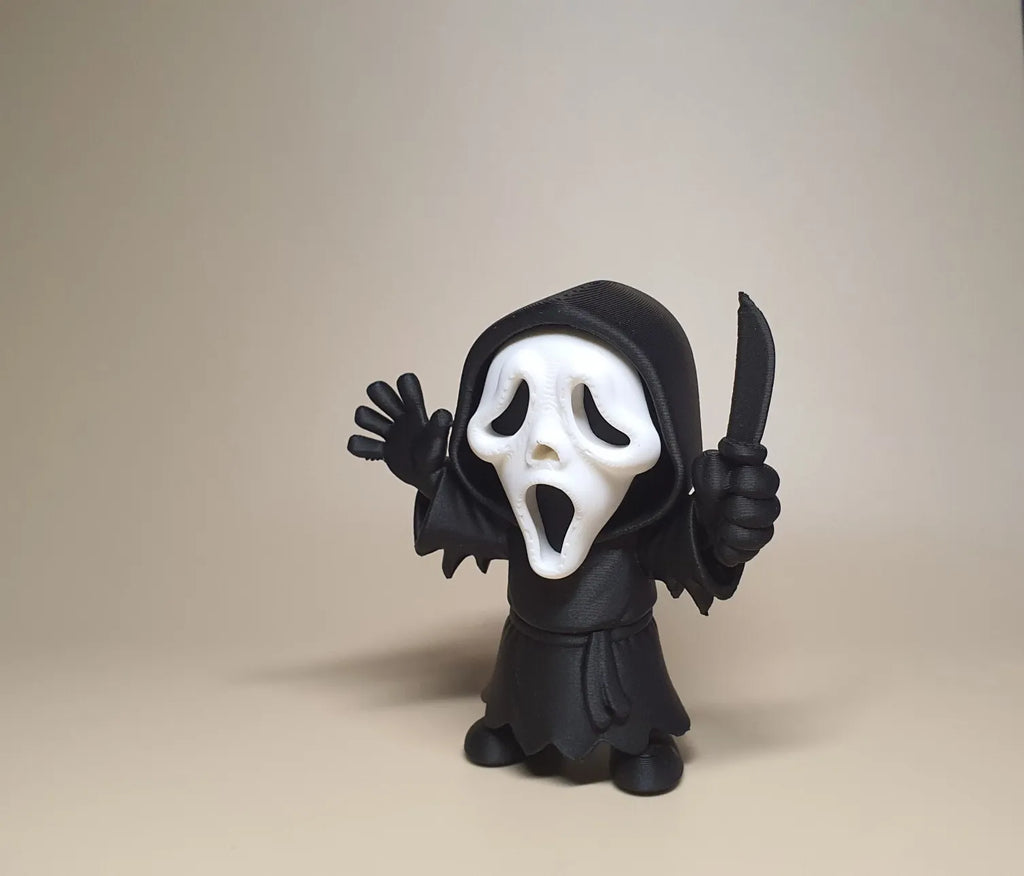 Figurină Chibi Ghostface cu Cuțit „Chibi Scream Ghostface” 3D