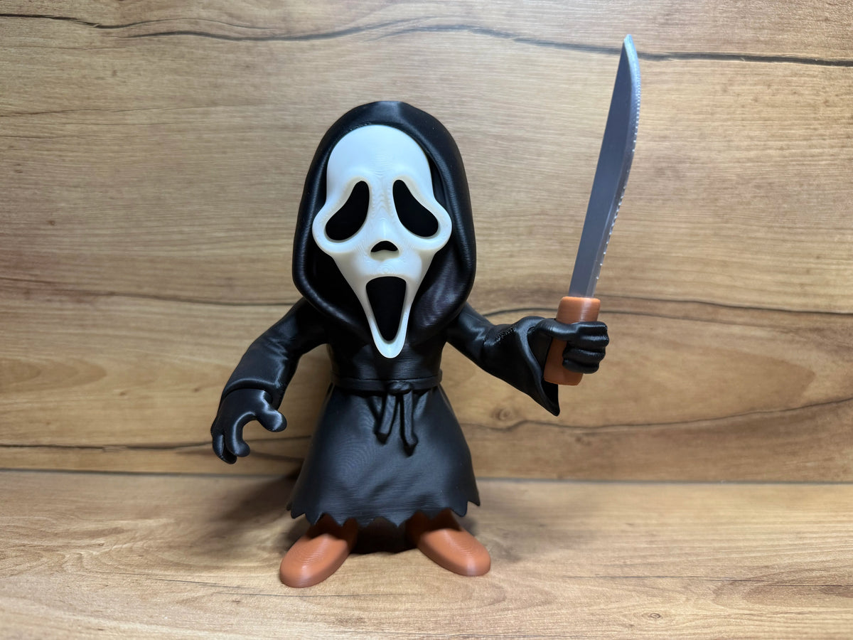 Set Figurine 3D Ghostface cu Cuțit „Scream Set”