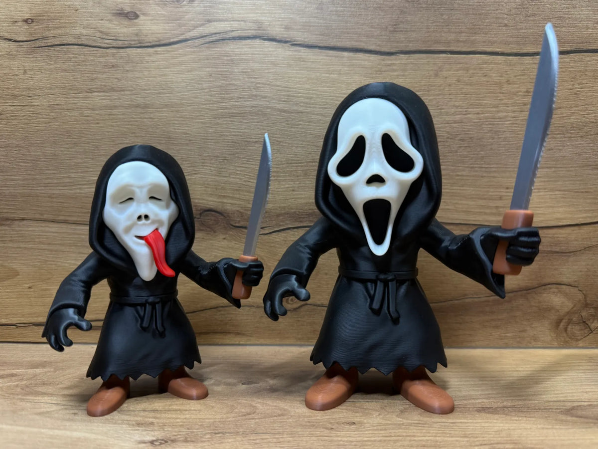 Set Figurine 3D Ghostface cu Cuțit „Scream Set”