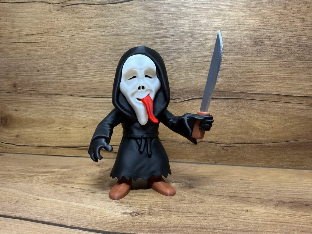 Set Figurine 3D Ghostface cu Cuțit „Scream Set”