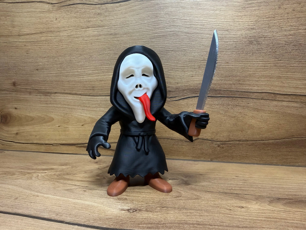 Set Figurine 3D Ghostface cu Cuțit „Scream Set”