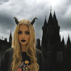 Banderolă de Păr cu Coarne de Demon „Demon Horns Headband” 3D
