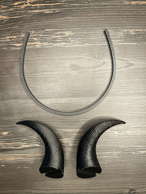 Banderolă de Păr cu Coarne de Demon „Demon Horns Headband” 3D