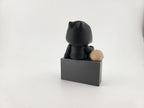 Figurină 3D Grim Reaper pe Piatră Tombatală / Miniatură Tematică cu Schelet
