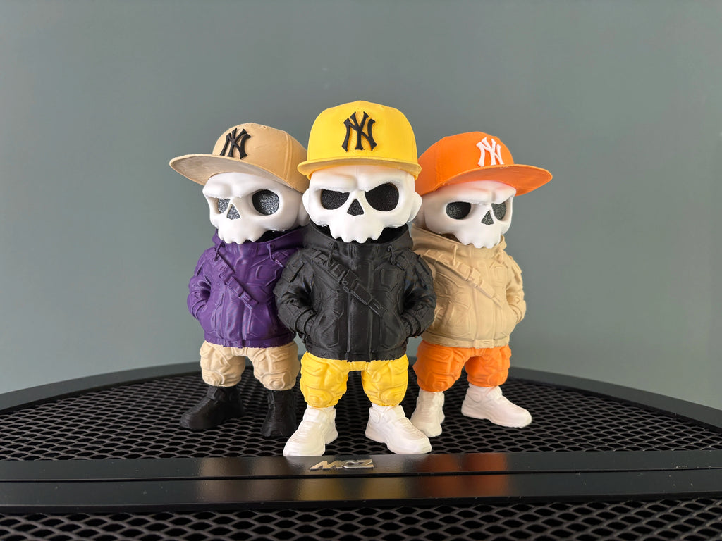 Figurină Decorativă Craniu Urban / Streetwear „StreetSkull / HypeSkeleton” 3D