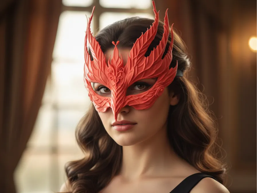 Mască Mascaradă Pasărea Phoenix „Phoenix Wing Mask” 3D