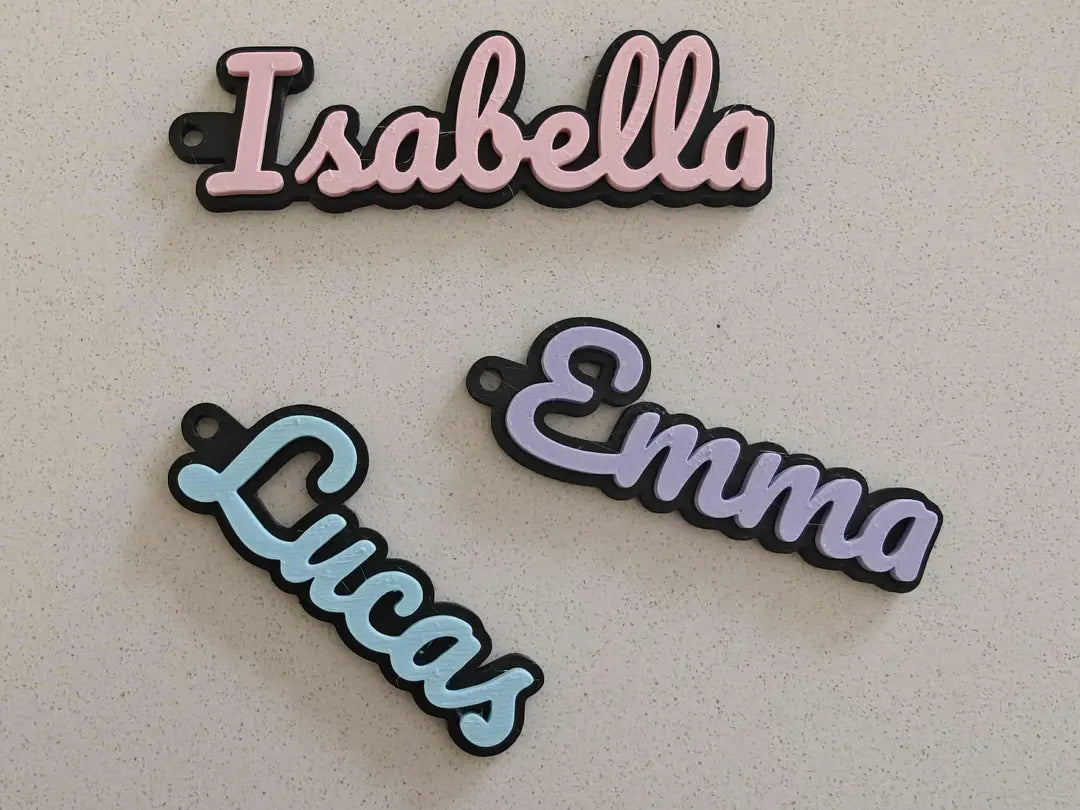 NameTag | Breloc 3D Personalizat cu Nume