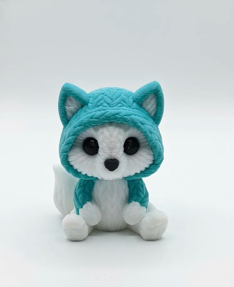 Figurină Lupușor Împletit „KnitWolf” 3D