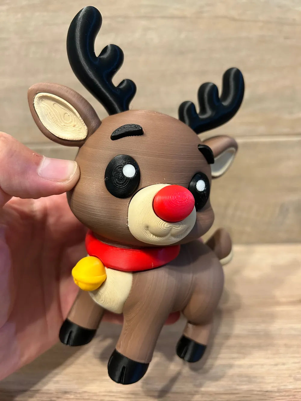 BabyRudolph | Figurină Ren Adorabil cu Nas Roșu