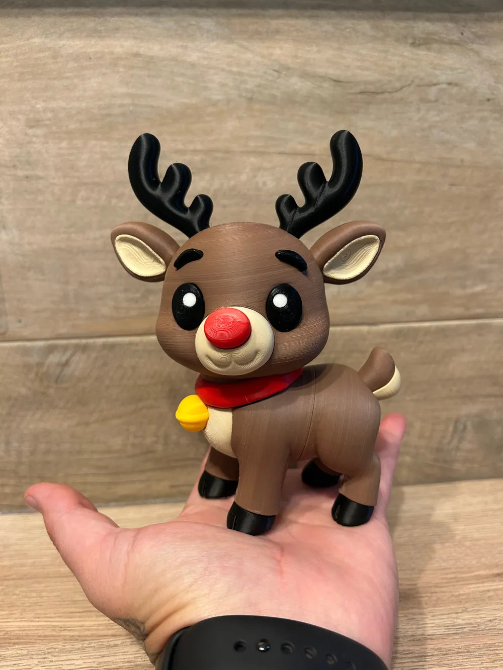 BabyRudolph | Figurină Ren Adorabil cu Nas Roșu
