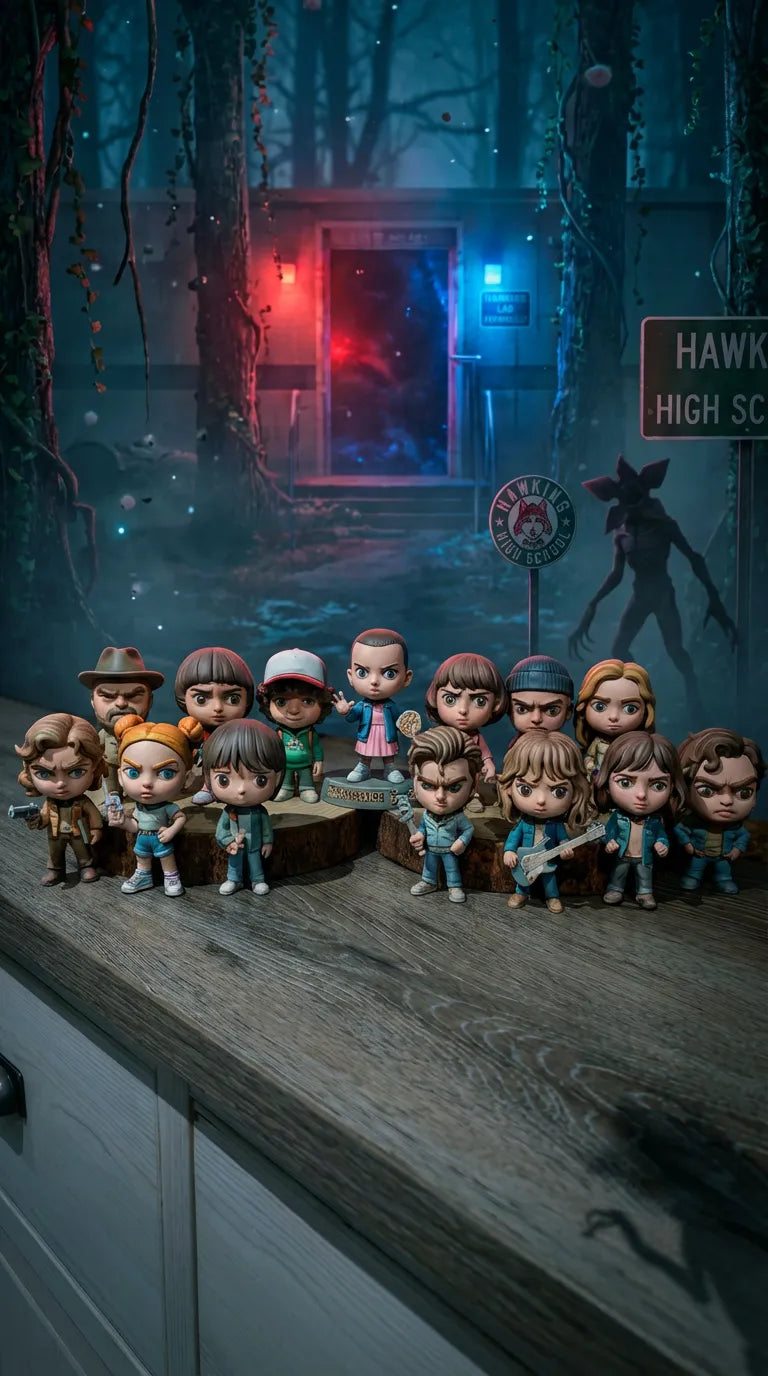 Set Figurine 3D Colecție Chibi Stranger Things „Stranger Things Chibi Set”
