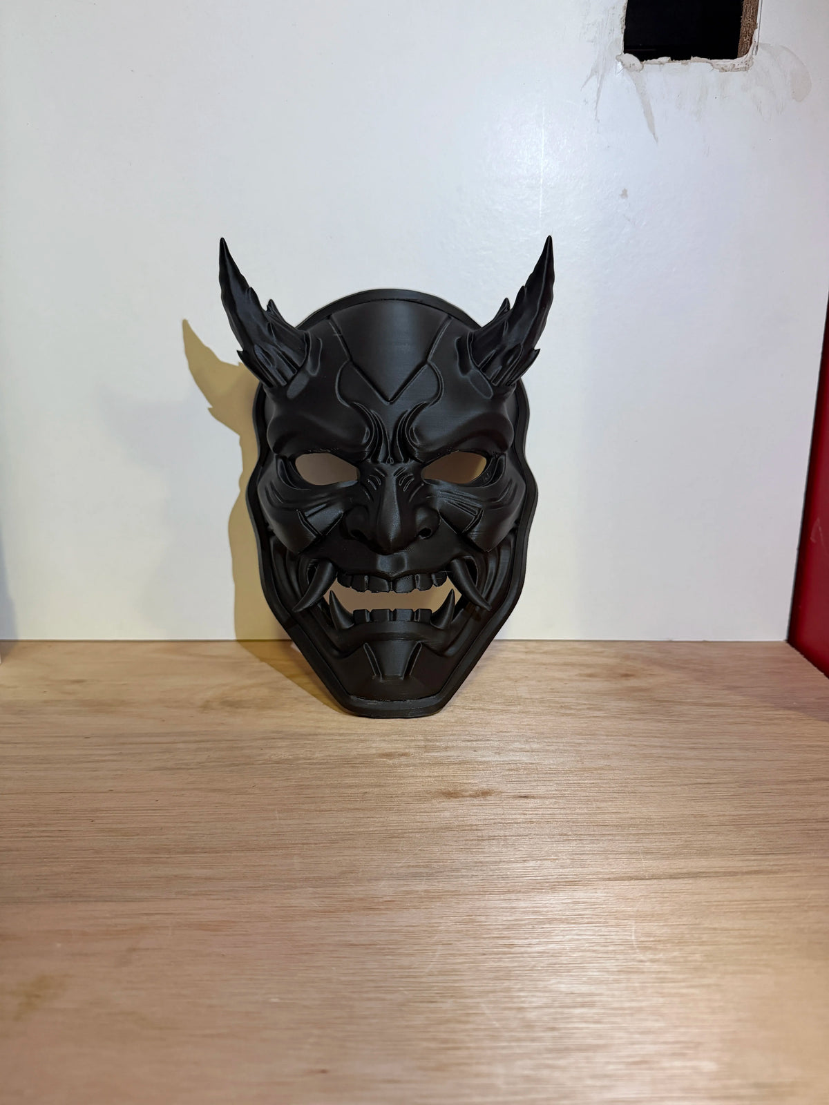 Mastră Demon Hannya / Samurai Oni cu Coarne „Stealth Oni Mask” 3D