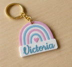 🌈 RainbowKey 3D | Breloc Curcubeu Personalizat cu Nume