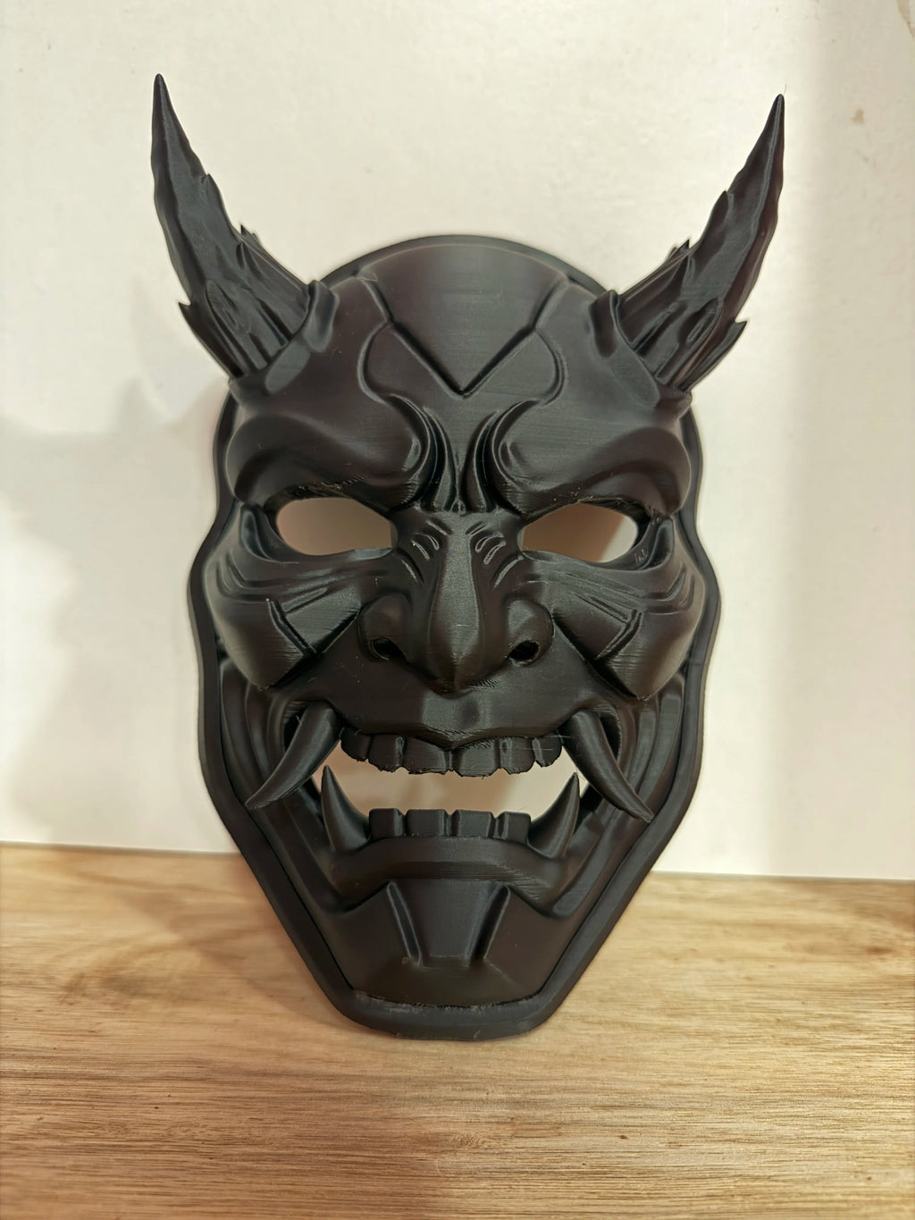 Mastră Demon Hannya / Samurai Oni cu Coarne „Stealth Oni Mask” 3D