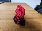 🌹 RoseHeart 3D | Statuetă Decorativă Trandafir în Inimă