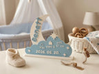 🌙 BabyMoon 3D | Statuetă Decorativă Personalizată cu Datele Nașterii
