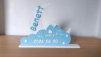 🌙 BabyMoon 3D | Statuetă Decorativă Personalizată cu Datele Nașterii