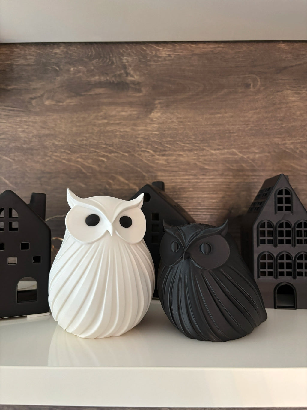 Statuete Bufnițe Texturate „OwlWisdom” 3D
