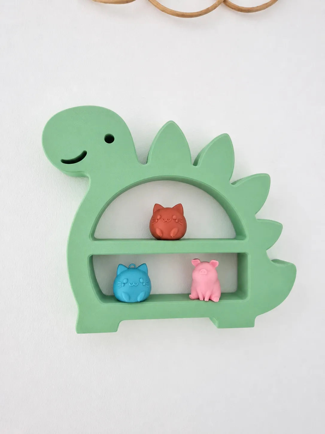 🦖 DinoShelf 3D | Etajeră Decorativă Dinozaur pentru Jucării