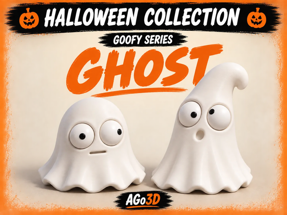 Set Figurine 3D Fantome „Goofy Series Ghost”
