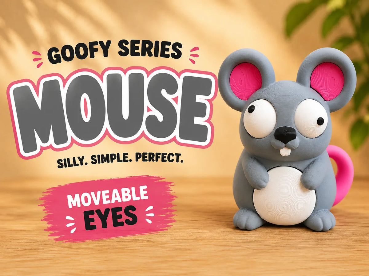 Figurină Șoricel Amuzant „GoofyMouse” 3D