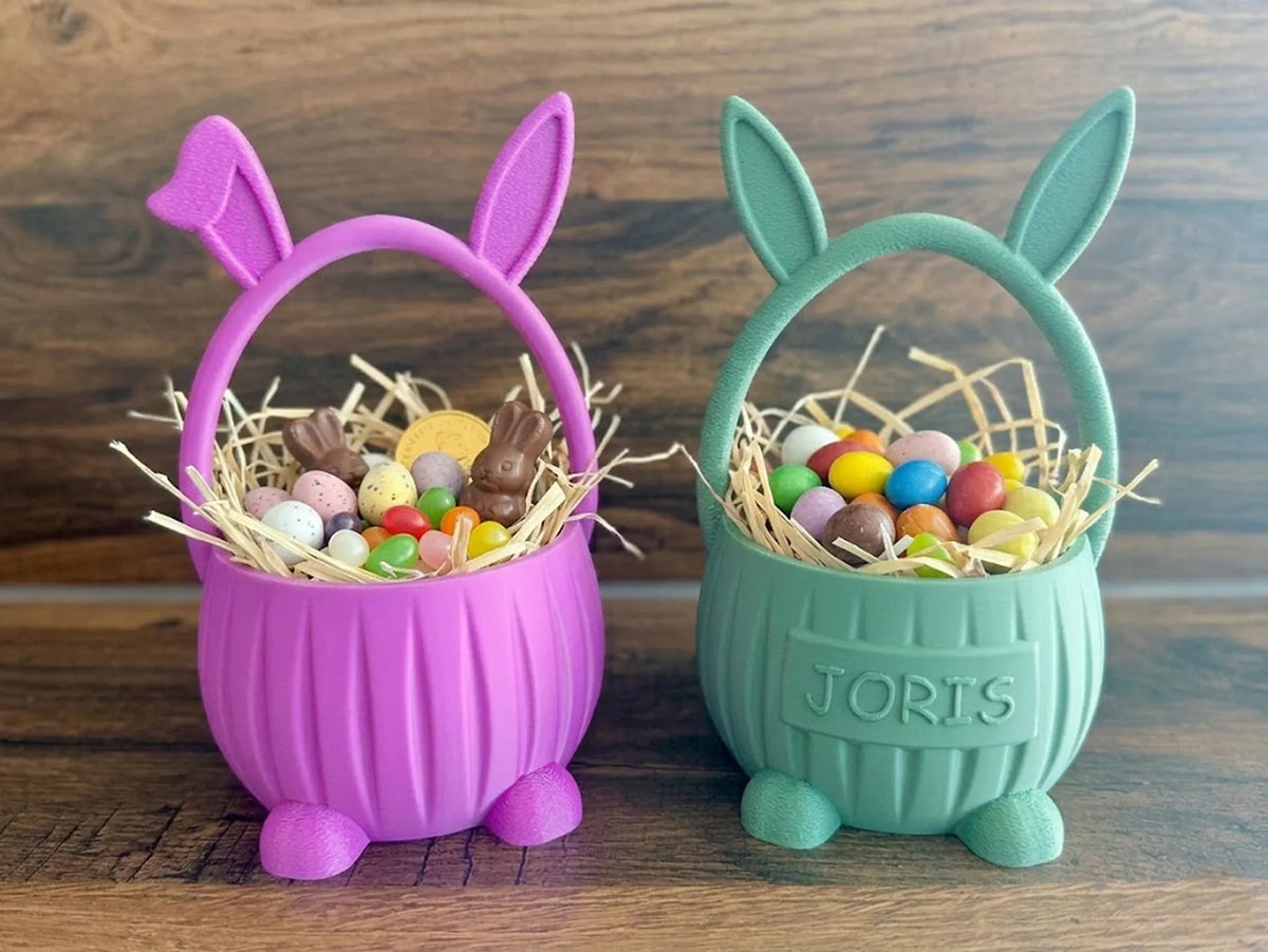 🐰 BunnyBasket 3D | Coșuleț Personalizat în Formă de Iepuraș