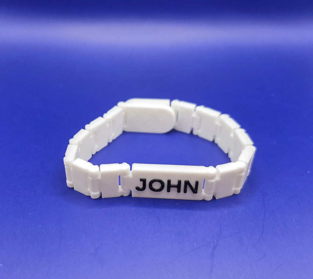 📿 NameBand 3D | Brățară Articulată Personalizată cu Nume