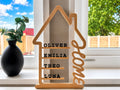 🏠 HomeFamily 3D | Decorațiune Căsuță Personalizată cu Numele Familiei