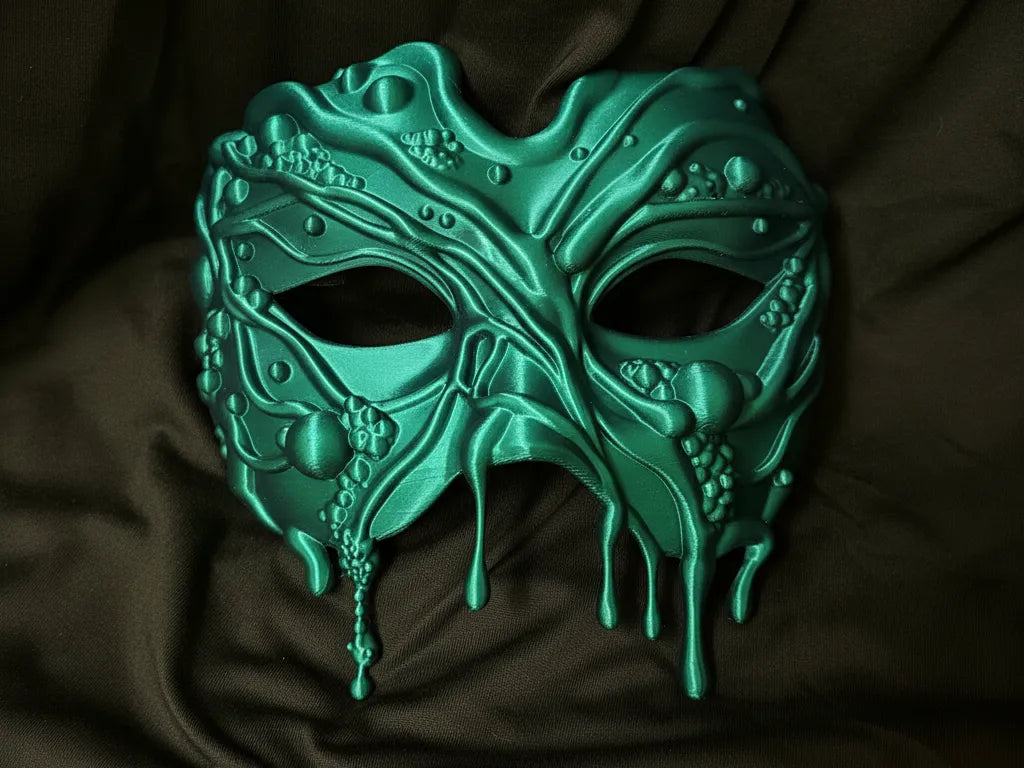 Mască Mascaradă Fluidă cu Efect de Picurare „Dripping Slime Mask” 3D