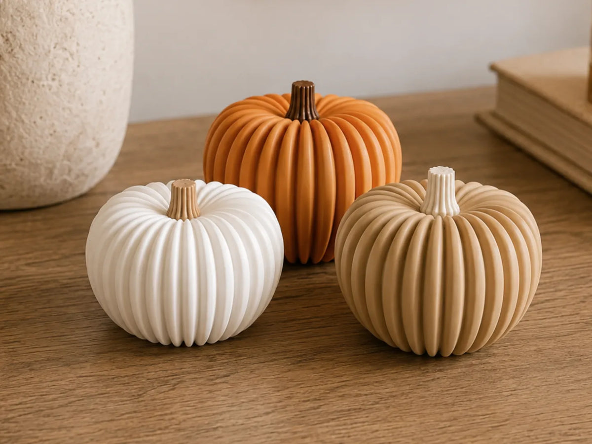Dovleci Decorativi Texturați „PumpkinGlow” 3D