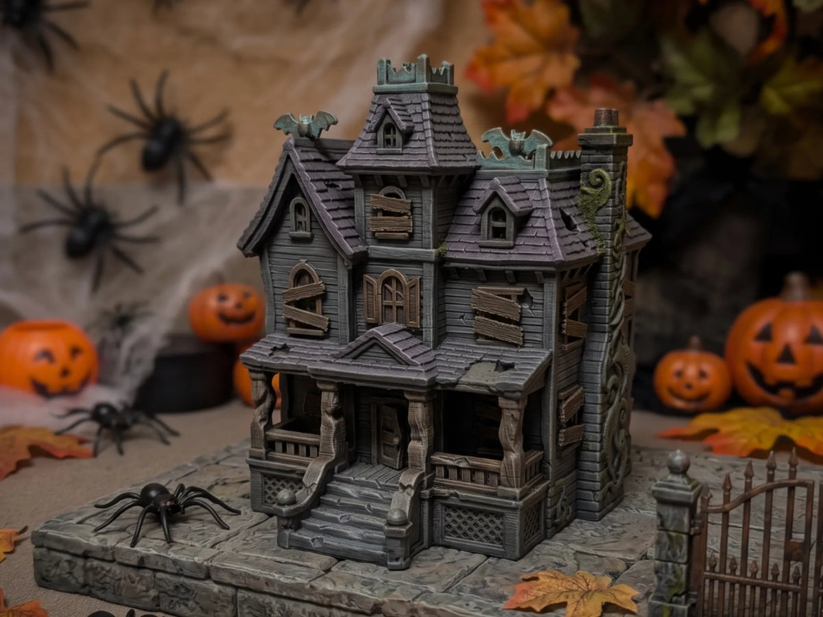 SpookyMansion | Dioramă 3D Căsuță Bântuită