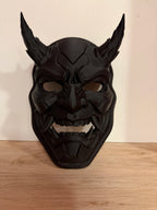 Mastră Demon Hannya / Samurai Oni cu Coarne „Stealth Oni Mask” 3D