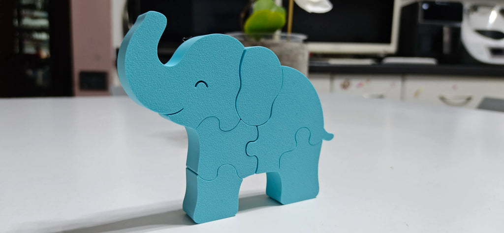 Puzzle Elefant Montessori „EllieFit” 3D