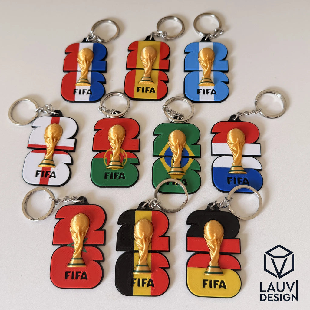 🏆 WorldTrophy26 | Breloc 3D Trofeu FIFA World Cup 2026