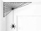 Decorațiune de Colț Pânză și Păianjen Suspendat „CornerSpiderWeb” 3D