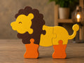 Puzzle 3D Interactiv Leu Stil Montessori „LionPuzzle”