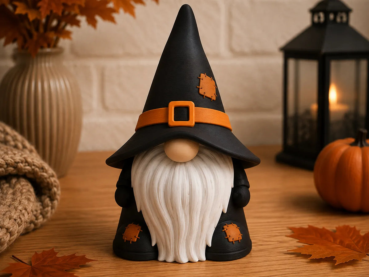 Figurină Decorativă Spiriduș Vrăjitor „HalloweenGnome” 3D