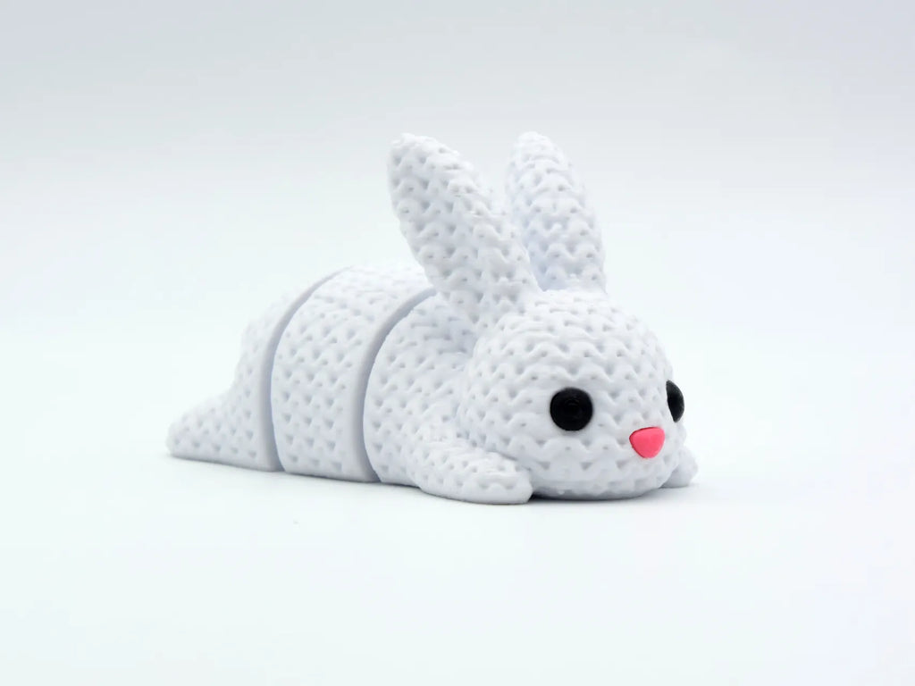 KnitBunny | Breloc 3D Iepuraș Articulat
