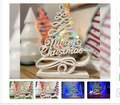 SwirlTree | Brad Caligrafic 3D "Merry Christmas"